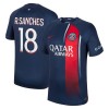 Maglia ufficiale Paris Saint Germain 2023-24 R.Sanches 18 Casa per Uomo